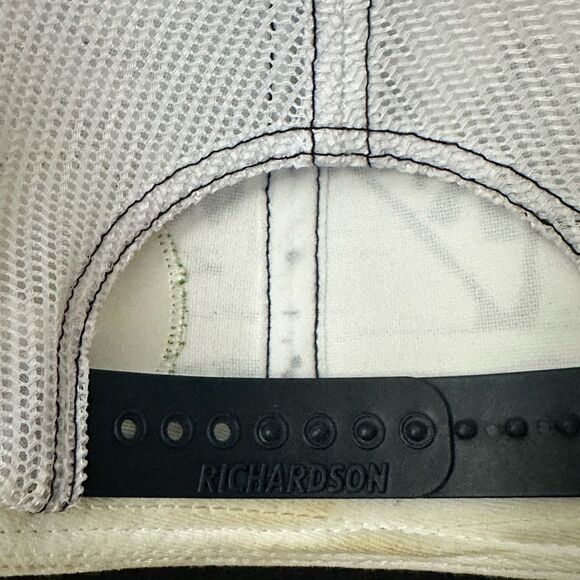 Rugby Athletic White Trucker Hat With Blue Palm Trees Tropical - Picture 4 of 9